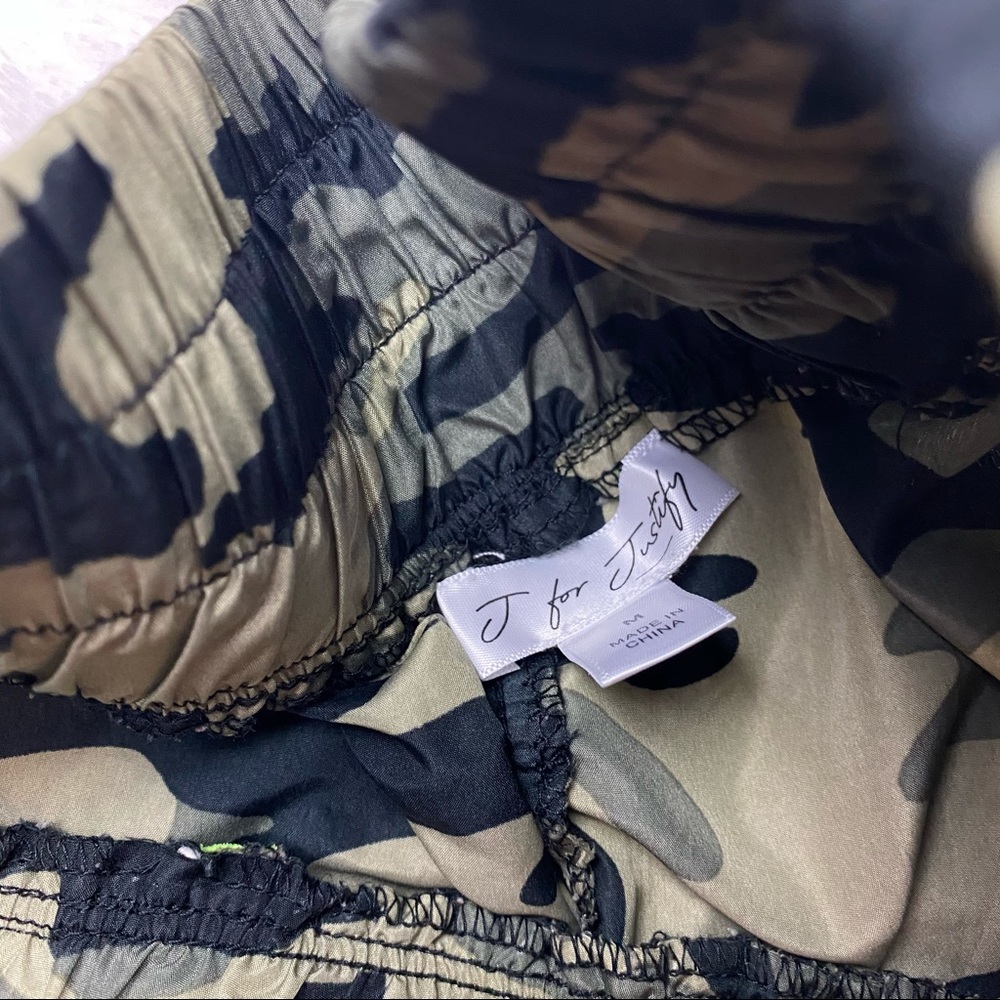 Neon Green & Camouflage Drawstring Joggers - Picture 15 of 16
